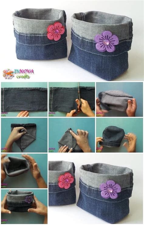 Diy Clever Projects From Old Denim Jeans Step By Step Tutorial • K4