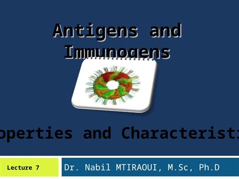 Ppt Dr Nabil Mtiraoui M Sc Ph D Lecture Antigens And Immunogens