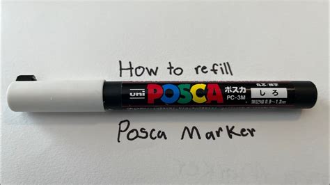 How To Refill Posca Paint Markers YouTube