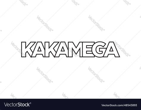 Kakamega in the kenya emblem the design features Vector Image