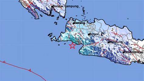 Gempa Magnitudo 5 0 Goyang Bayah Banten Getaran Hingga Bekasi