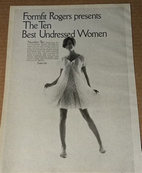 Print Ad Formfit Rogers Nightie SEXY GIRL Lingerie SUSAN LONG Stewardess EBay