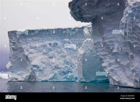 Sculpted ice along the Ross Ice Shelf, Bay of Whales, Ross Sea ...