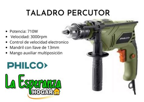 Taladro Percutor PHILCO 710W TP711 La Esperanza