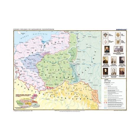 Mapa Cienna Ziemie Polskie Po Kongresie Wiede Skim Educol