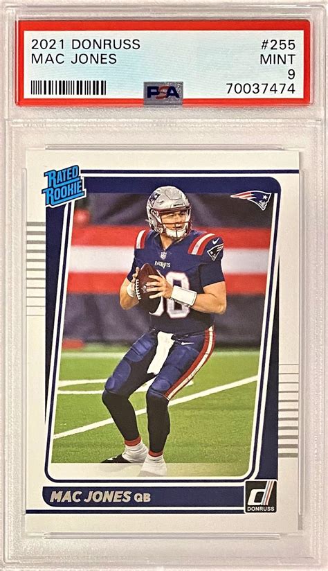 Mac Jones Panini Donruss Football New England Patriots Football