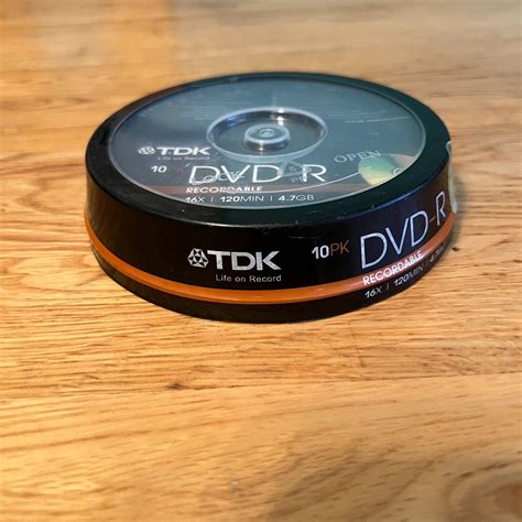 Tdk Dvd R Gb X Speed Min Blank Recordable Dvd Discs Pack Of