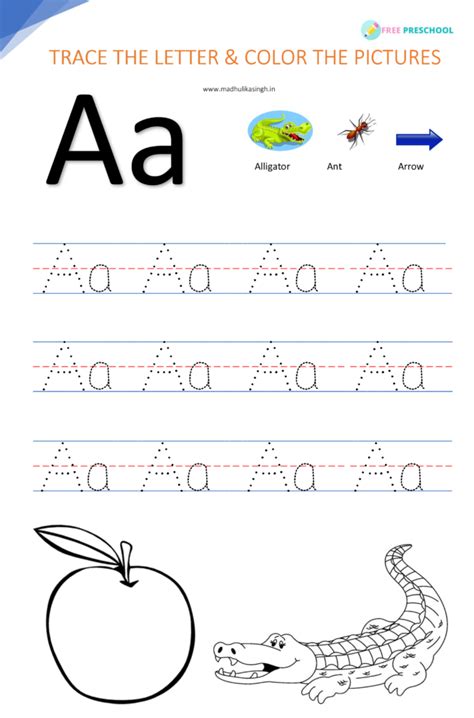 letter aa worksheet printable worksheets and activities - aa tracing ...