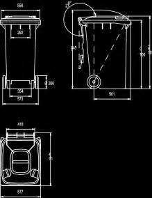 Trash Basket Dwg Block For Autocad Designs Cad