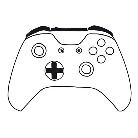 Xbox Controller Drawing Outline