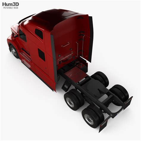 Peterbilt 579 Sleeper Cab Camião Tractor 2021 Modelo 3d Veículos No Hum3d