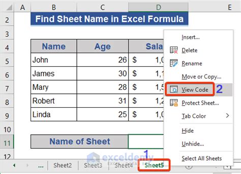 How To Find Excel Sheet Name Using Formula Examples Exceldemy