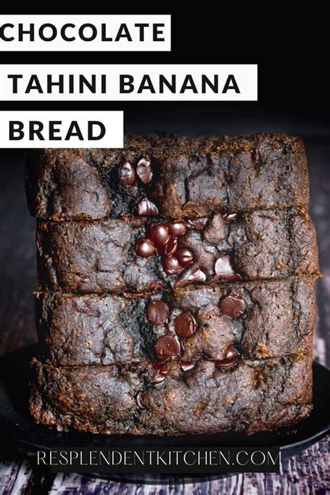 Vegan Chocolate Tahini Banana Bread Recipe Vegan Dessert Recipes