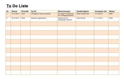 Aufgabenliste Excel Vorlage