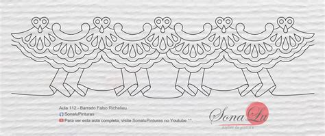 Barrado Falso Richelieu Stencils Felt Tapestry Embroidery Pattern