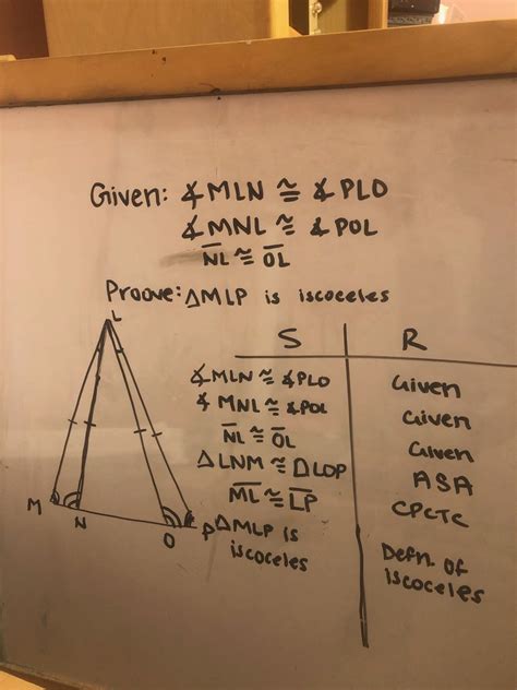 Unit Geometry Proof Diagram Quizlet