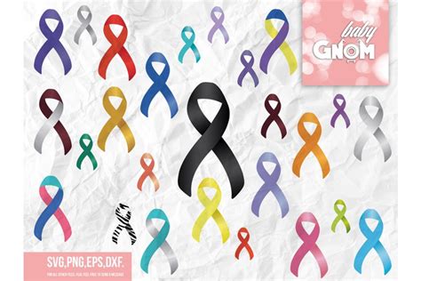 All Cancer Ribbons Svg Bundle 303718