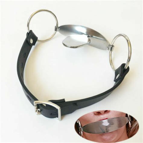 Bondage Nose Clamp Tongue O Ring Open Mouth Gag Deep Throat Slave Bdsm