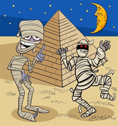 Premium Vector Cartoon Mummy Characters And On Halloween Time