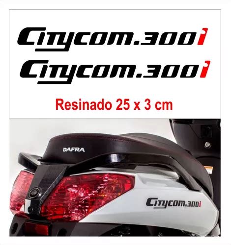 Emblema Adesivo Resinado Preto Dafra Sym Citycom I Parcelamento