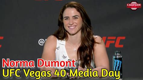 Ufc Vegas 40 Norma Dumont Media Day Appearance Youtube