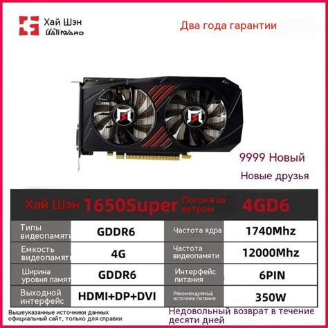 Видеокарта 6 ГБ GDDR6 - купить по низким ценам в интернет-магазине OZON ...
