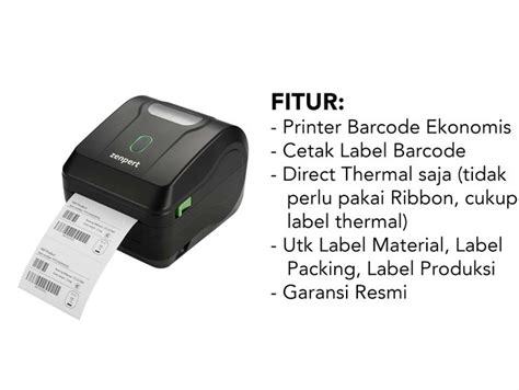 Fitur Unggulan Tsc Zenpert 4d520 Toko Alat Kasir Barcode Scanner Dan