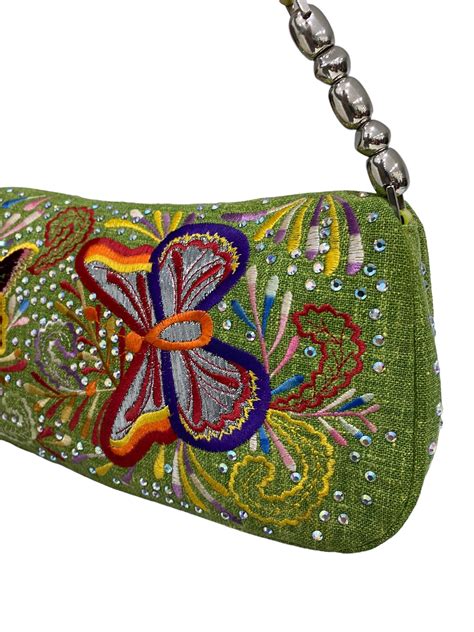 Dior Butterfly Crystal Malice Limited Edition Green Shoulder Bag At 1stdibs Christian Dior