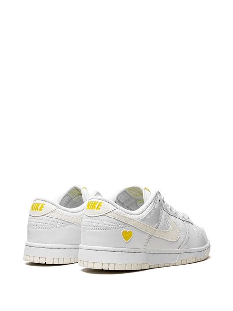 Nike Dunk Low Yellow Heart Sneakers White Farfetch