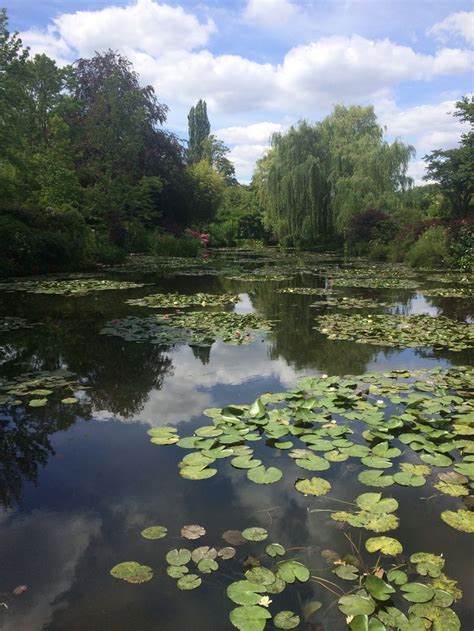 Photo du bassin de nénuphars de Monet à Giverny qui a inspire Les