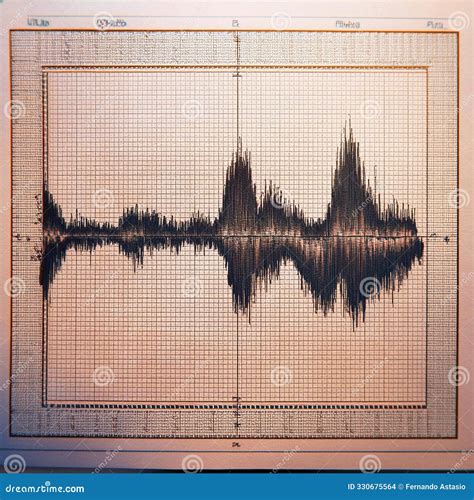 Seismograph Earthquake Map Earthquake Seismic Waves On Seismograph Graph Paper Generative Ai