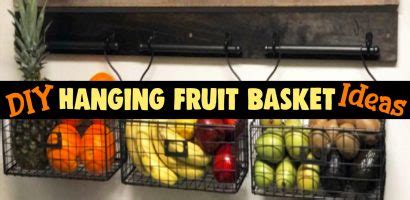 Hanging Fruit Baskets-DIY Wall Mounted Fruit Basket Ideas