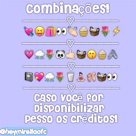 Liberando Combinações De Emojis Feitas Por Mim Mesma Caso For