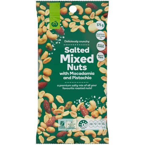 Woolworths Salted Mixed Nuts 375g Bunch