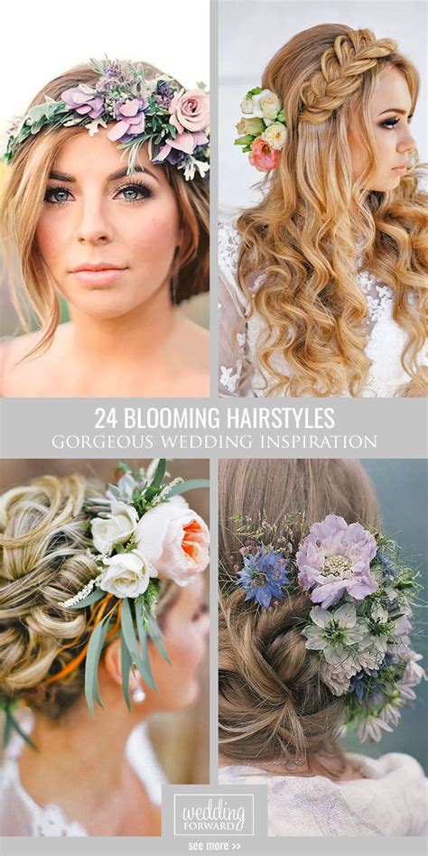 24 Gorgeous Blooming Wedding Hair Bouquets See Our Gallery Of Blooming