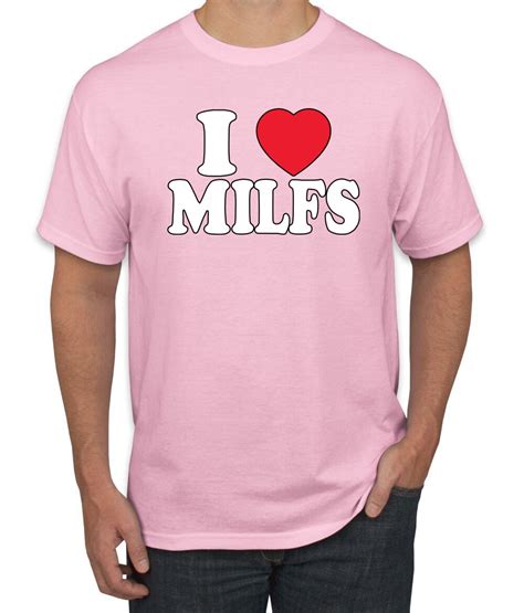 I Love Milfs I Heart Hot Moms R Rated Humor Mens Graphic Etsy De