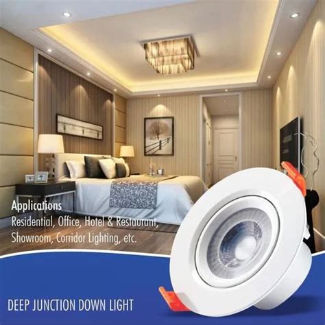 Aster Deep Junction Light 3w Warm White At Rs 50piece In Ahmedabad