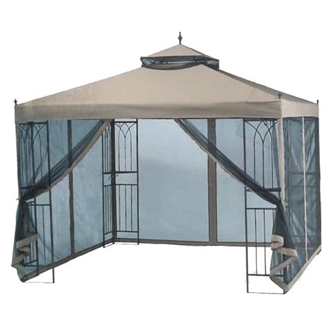 Garden Winds Replacement Canopy And Netting For Easy Setup 10 X 10