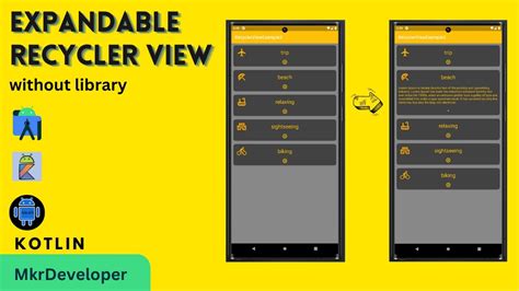 Expandable Recyclerview In Android Studio Kotlin Youtube