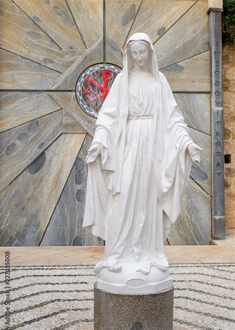 Blessed Virgin Mary Statue At Greek Orthodox Church Of The Annunciation