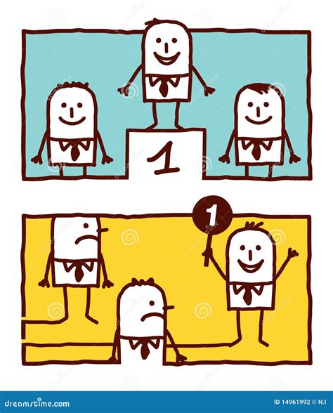 Number One & Leadership Stock Vector - Illustration of concept, people ...