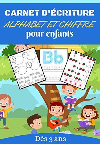 Cahier d écriture alphabet et chiffre pour enfants Carnet d écriture