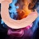 Wielki Sztuczny Penis Sex Dildo Xxxl Z Cybersk Ry I Mocn Przyssawk