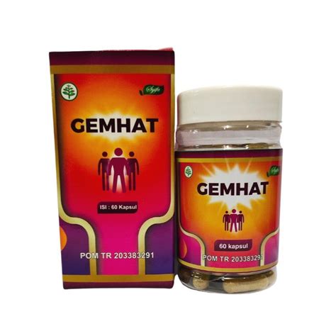 Jual Gemhat 60 Kapsul Herbal Penambah Berat Badan Obat Gemuk Badan