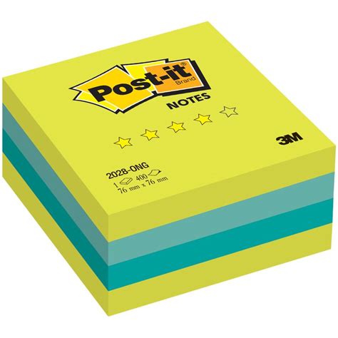 Блок самоклеящийся (стикер) POST-IT Optima «Весна», 76×76 мм, 400 л ...
