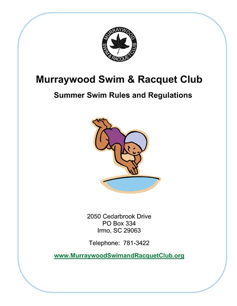 Pool Rules Pic | Murraywood Swim & Racquet Club