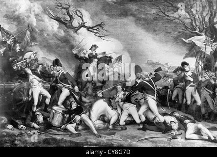 American Revolutionary War The Battle Of Princeton January Stock