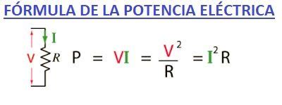 F Rmula De Potencia El Ctrica Profesor De Mate