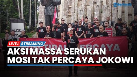 Live Aksi Masyarakat Penegak Konstitusi Di Tugu Proklamasi Serukan