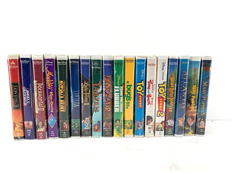 Disney Vhs Classic Lot Disney Movie Collection Vhs Vh